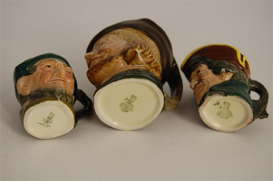 Three Royal Doulton Miniature Character Jugs, Robin Hood, Auld Mac (D 6253) and one other - Image 2 of 3