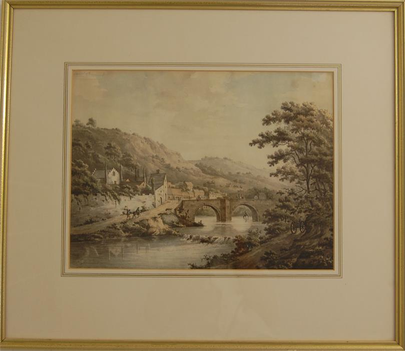 MARY MITFORD fl. Late 18th Century, Tavistock, Watercolour, 28 cm x 36 cm, Signed, dated 1774 - Image 4 of 5