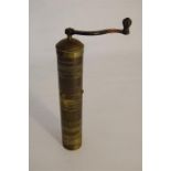 Large Brass Coffee Grinder