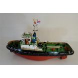 Large 'Smit Nederland' Groupner Model Tug, Twin Screw, Radio Controlled