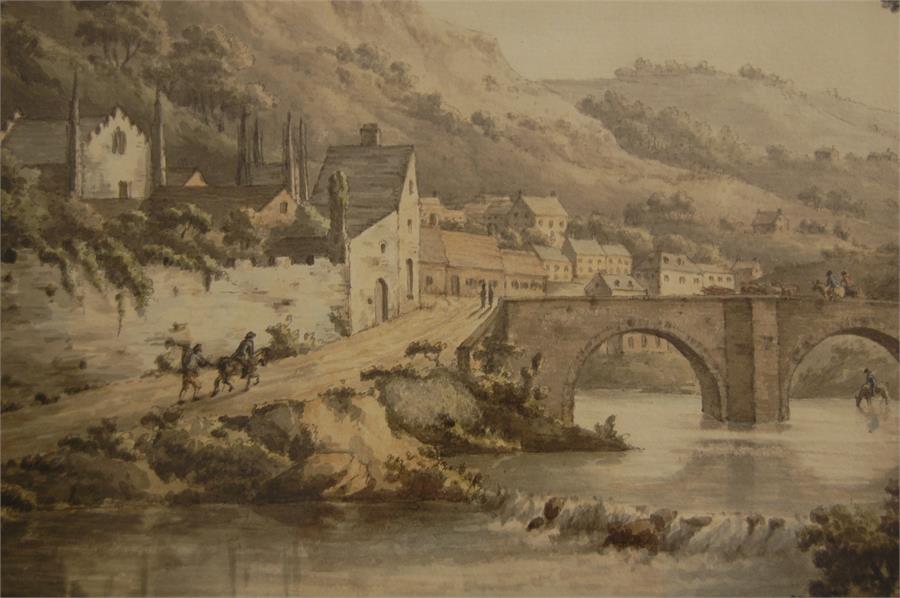 MARY MITFORD fl. Late 18th Century, Tavistock, Watercolour, 28 cm x 36 cm, Signed, dated 1774