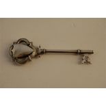 Heavy Silver Hallmarked Ceremonial Key