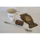 Early 20th Century OXO Cup and Spoon, etc (4 in all)