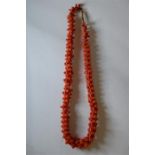Georgian Carved Coral Necklace