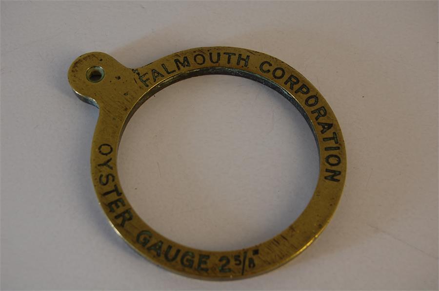 Vintage Brass Falmouth Corporation Oyster Gauge 2 5/8"