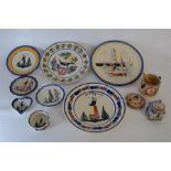 Collection of Quimper France Plates