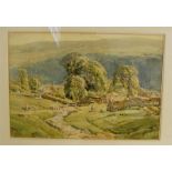 SMITH, Arthur Reginald RWS (1870 - 1925) Buckden Ghyll Watercolour Over Pencil Signed 37 x 53 cm