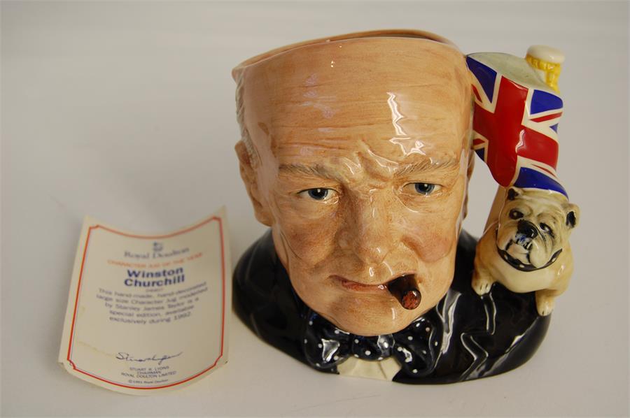 Royal Doulton Winston Churchill Character Jug D 6907