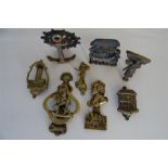 Collection of Eight Brass Door Knockers
