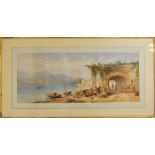 19th Century, Continental Mountain and River Scene, Watercolour, Signed Lower Right J.Jury