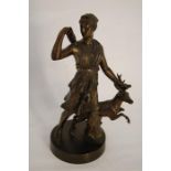 Recent Bronze Metal Statue of the Goddess Diana