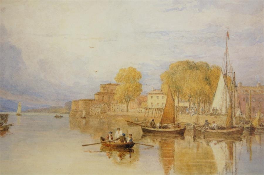 EDWARD SWINBURNE (1765 - c. 1829) Inverary, Loch Fyne, Watercolour, Signed and Inscribed on Reverse - Image 5 of 5