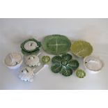 A Collection of 20th Century Large Cabbage Ware