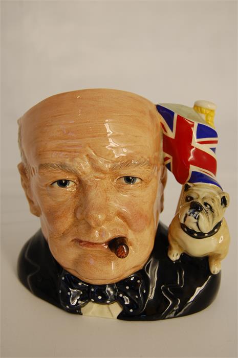 Royal Doulton Winston Churchill Character Jug D 6907 - Image 2 of 4