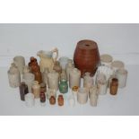 A Collection Of 19th and 20th C. Earthen Ware Pots and Flagons etc