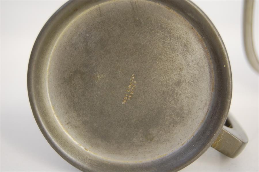 Five Vintage Silver Plate / Pewter Ships Items - Image 6 of 8