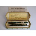 Cased Conway Stewart Fountain Pen & Pencil Writing Set