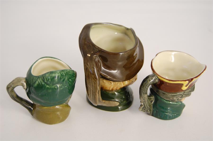 Three Royal Doulton Miniature Character Jugs, Robin Hood, Auld Mac (D 6253) and one other - Image 3 of 3