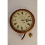 An 11 Inch Dial Clock by maker E. Bartter, Cheriton Kent