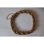 Heavy 18ct Gold Rope Bracelet