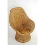 A Wicker Conservatory Chair