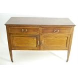 Edwardian Inlaid Mahogany Sideboard Two Drawers Above Two Cupboards