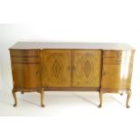 Serpentine Fronted Mahogany Sideboard by Strongbow Furniture