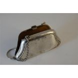 Edwardian Silver Purse on a Chain