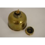 Small Edwardian Brass Jewellers Oil Lamp Marked T. E. Bladon & Son 1933