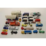 Collection of Vintage Die Cast Model Cars & Motorbikes