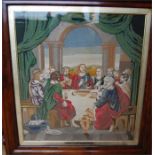 19th / 20th Century Needlework Tapestry depicting The Lord's Supper