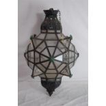 An Edwardian Glazed Leaded Lantern