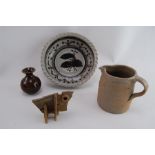 Four Studio Pottery Items Including Rashleigh, David Weston, etc.