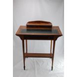 Sheraton Style Writing Table Tooled Leather Top