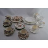 Two China Tea Sets - Coalport + Spode