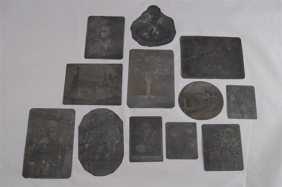 A Collection of 18th / 19th Century Printing / Photographic Plates (12)