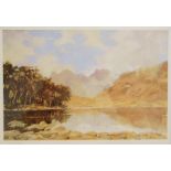 R. M. TOMLINSON, The Langdale Pikes, A Signed Print