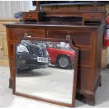 Edwardian Mahogany Chest of Drawers with Mirror Over