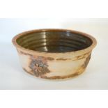 Cornish Studio Pottery A Glazed Fired Fruit Bowl, Mark GF Porthleven Base