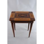 20th Century Inlaid Musical Sewing box