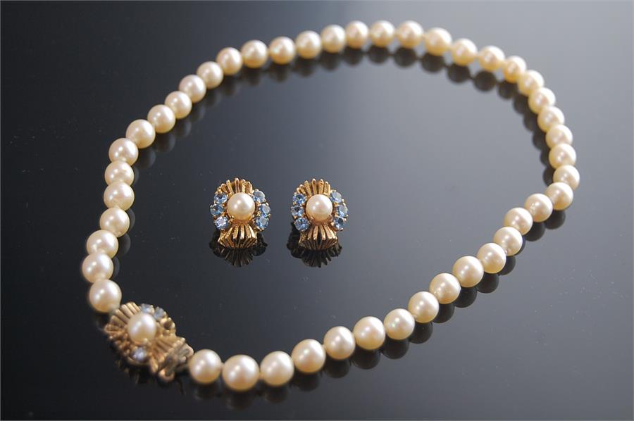 Early 20th Century Cultured Pearl Necklace - Image 2 of 4