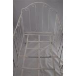 A Victorian Cast Iron Folding Child's Bed / Cot