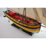 A Large Recent Wooden Model of the British Armed Cutter "HUNTER 1797"