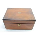 A Victorian Mahogany Writing Box