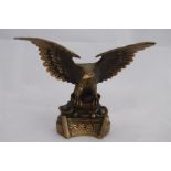 20th Century Chinese Bronze Eagle, Seal Mark to Base