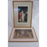 Two 19th / 20th c. Prints, One Signed Richard Smythe (1863-1902) in Pencil