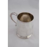 Hallmarked Silver Tankard, Engraved to Front, London, 1917, Maker G&S Co Ltd