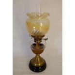 Victorian Wright & Butler Premier Duplex BRIM Oil Lamp