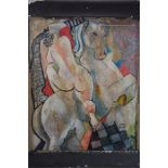 KADAR, BELA (Hungarian, 1877 - 1955), In The Manner Of, Nude on a Stallion