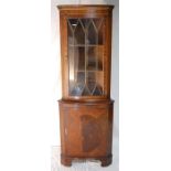 Reproduction Glazed Corner Cabinet